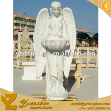 garden large marble carving angel sculpture of beautiful lady standing