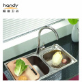 Swivel Spout Cold Kitchen Sink Taps Chrome-plated Brass Kitchen Faucets with rotatable outlet Manufactory