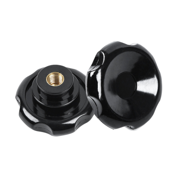 Bakelite Corrugated Handle Decorative Knob M8 X 50mm Female Thread