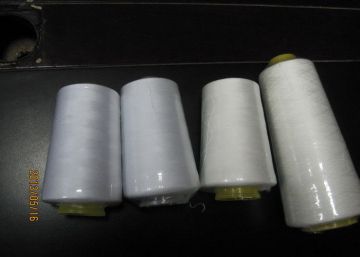 40s/2 Polyester Raw White Sewing Thread 4000 M For Garments