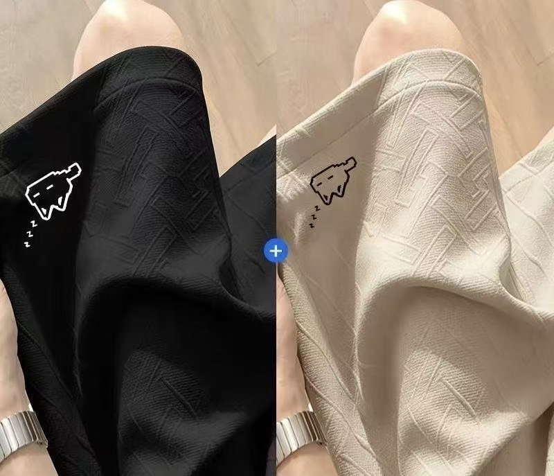 Pixel Dino Jacquard Men's Casual Summer Shorts