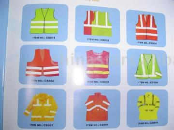 reflective safety work wear