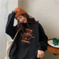 Fake two pieces sweater female