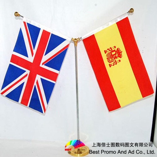Small table plastic flag of advertising material at cheap price