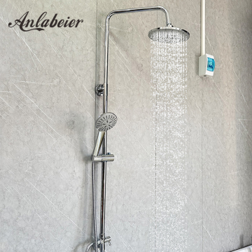Luxurious Wall-Mounted Bathroom Rain Shower Waterfall Multi-Function Shower Set