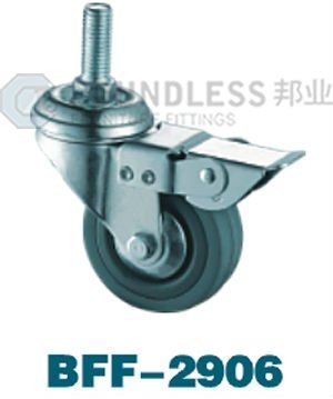Durable and slient Heavy Duty Furniture Industrial Caster wheel with double brake