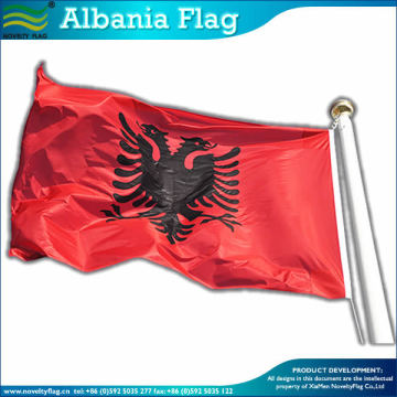 100D polyester Albanian national flag