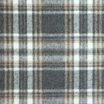 Checks Tweed Wool Fabric For Women Coat