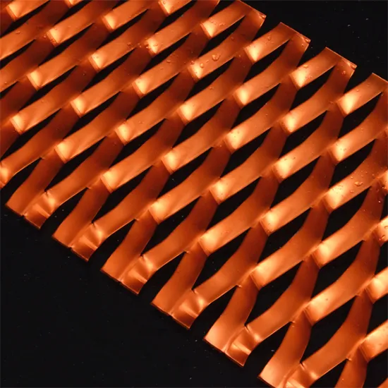 Decorative aluminium expanded metal mesh for curtain wall