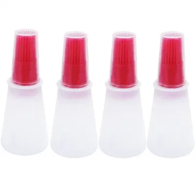 Green Blue BBQ Pastry Silicone Oil Honey Sauce Bottle Basting Brushes