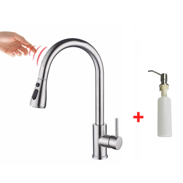 Touch-Free Kitchen Faucet Set with Hand Soap Dispenser