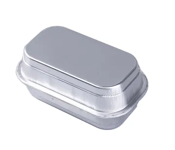 Smooth wall airline aluminium foil containers coated