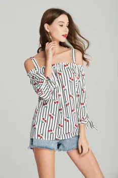 ladies printed viscose blouses