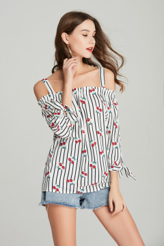 ladies printed viscose blouses