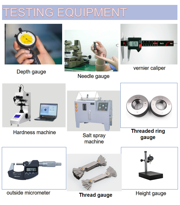 Hex bolt test equipment