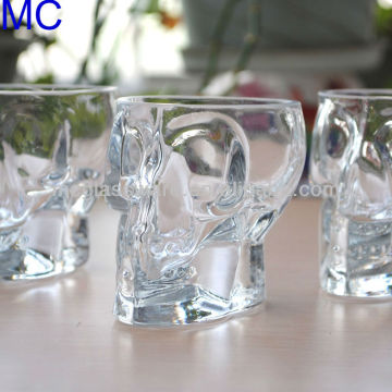 handmade skull shaped shot glass