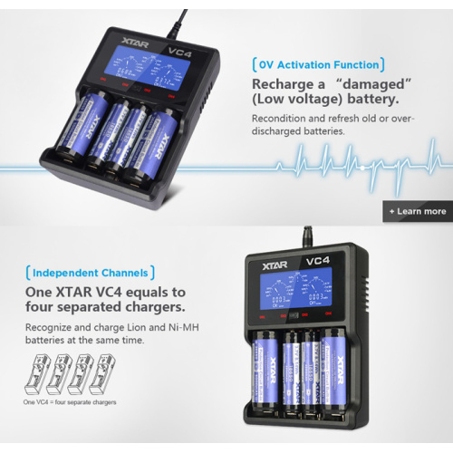 XTAR VC4 Micro USB 5V 2.1A Charger