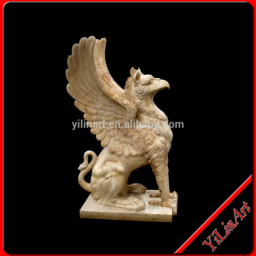 Marble Lions Sculpture With Wings(YL-D050)
