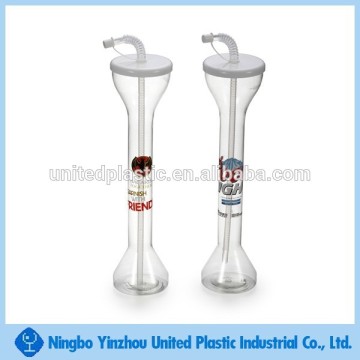 hot new product 500 ml plastic drinking sluch yard cup with straw