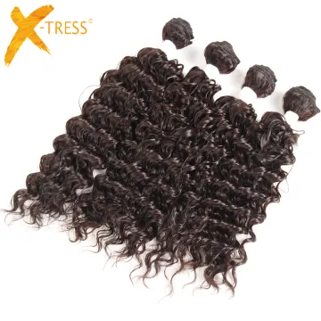 wholesale alibaba hair weaving synthetic hair weave fiber ombre color Cheap synthetic hair extension