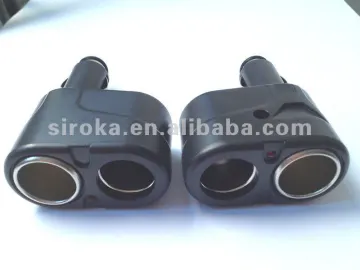 Dual DC 12V Car Cigarette Lighter-car charger power socket adapter splitter