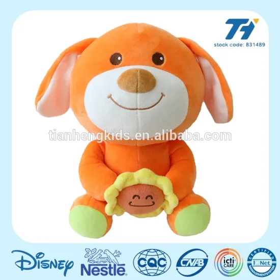 Hawaii style dog plush material toy animal baby soft toy gift