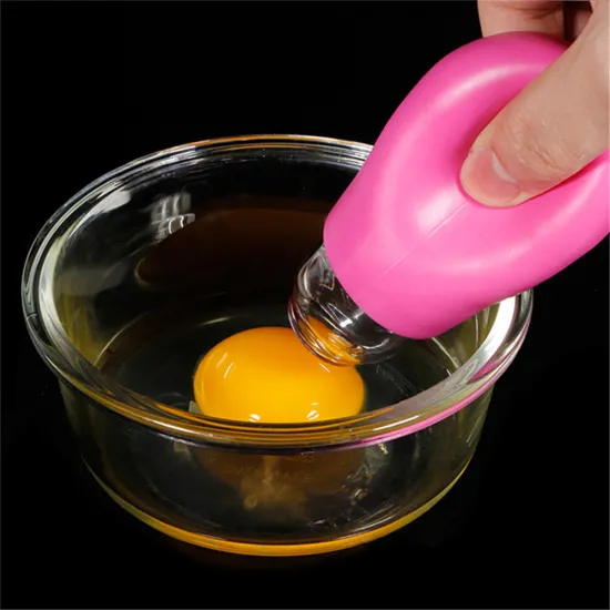 kitchen tool silicone egg white yolk divider filter separator