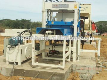 West Africa Guinea QFT4-15 PLC automatic concrete interlock block machine