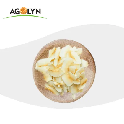 100% Natural Crispy Roasted Coconut Chips Snack