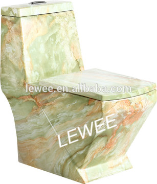 ceramic stool Bathroom one-piece marble color toilet