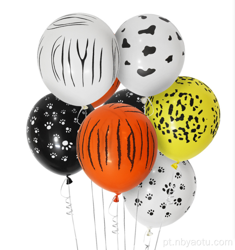 Hot Selling Kids Party Decoration Zebra Helium Jungle Latex Balloon