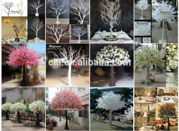 CIA High Imitation Artificial Cherry Blossom Trees Artificial flower trees:wedding trees; pink&white color available