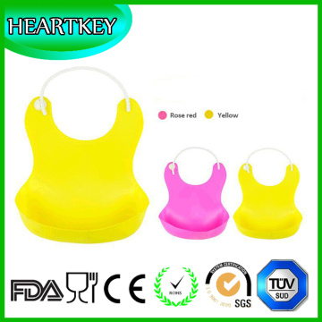 Cute Feeding Baby Bib with Silicone Tray for Toddlers