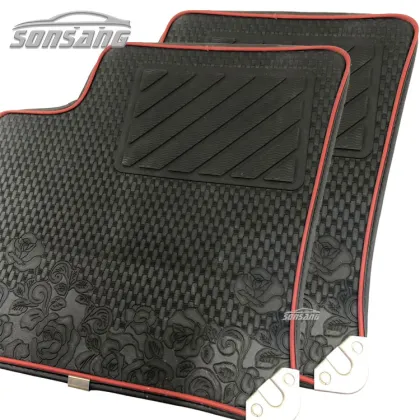 Universal Carving Design Leather Foot Mats for Car Floor Mats