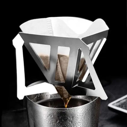 Portable Stainless Steel Folding Coffee Dripper Reusable Coffee Maker