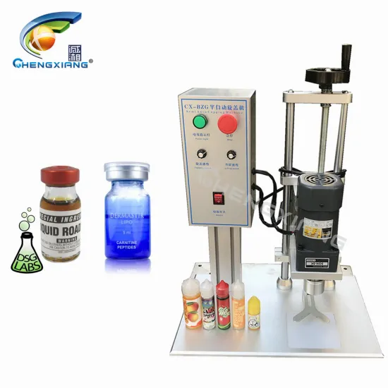 Semi-Automatic Twist-Off Capper for Small Bottles and Plastic Containers