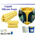 Non-Particulate Foamed Silicone Cushion