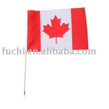 Hand flag for Canada