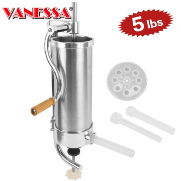 5LBS Sausage stuffer Hand orperated vertical stailess steel sausage filler fo sale