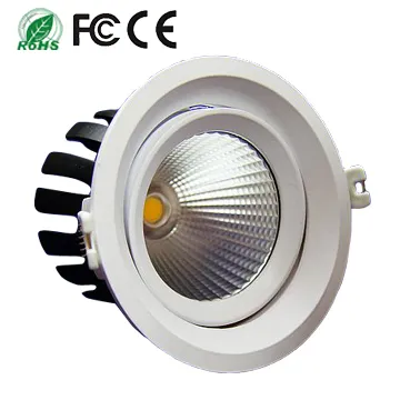 CE&RoHs approved diameter 140mm 15w Adjustable recessed COB led downlight