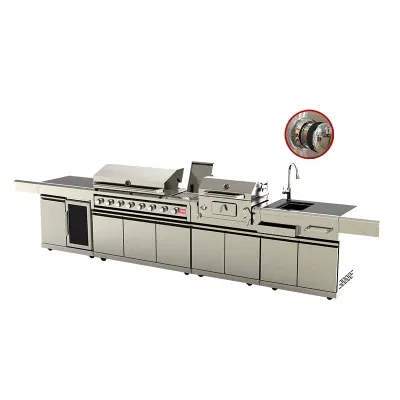 High Quality Stainless Steel Kitchen Cabinet Accessories Charcoal BBQ Grill for Sale