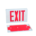 UL Sinais de saída de emergência com letras vermelhas