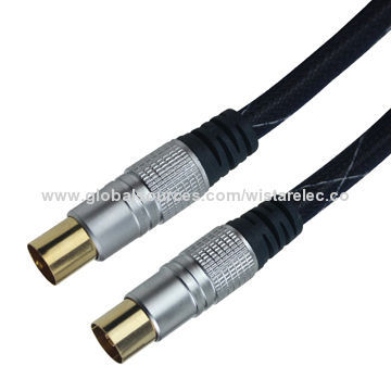 9.5mm TV cable, 3C-2V, RG59, RG6 TV antenna cable, metal shell plug