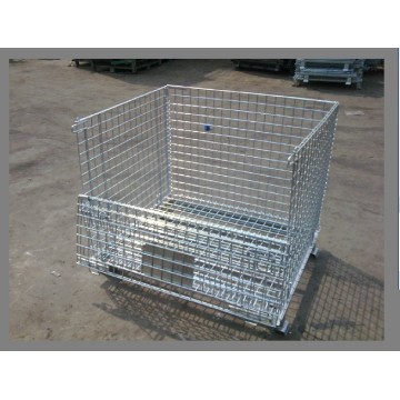 Rak Penyimpanan Wadah Wire Mesh Lipat