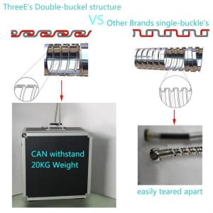 샤워 헤드 용 은회색 PVC 호스, 샤워 호스