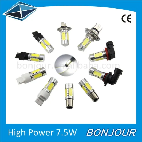 High power 7.5 Watt LED Fog light Tail light LED car bulb H4 H7 H8 H11 9005 9006 1156 1157 etc