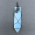 Retro natural crystal sword shaped manual winding pendant pine Opal Pendant Necklace for men and women