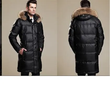 2016New Fashion Outdoor Long Thick Man Down Jacket
