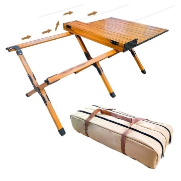 Pine Wood Foldable Picnic Table for Camping