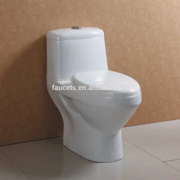 White Glazed Ceramic One Piece Toilet